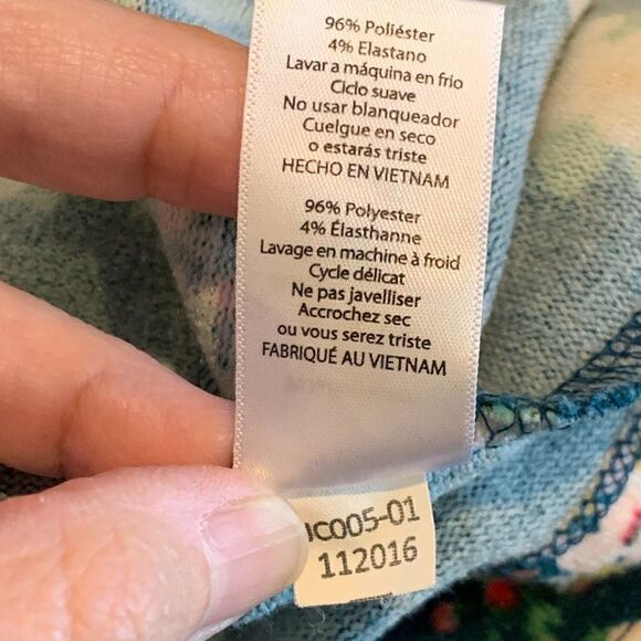 LuLaRoe Women's S RARE strawberry blossom yellow bird Sarah open front duster - Picture 8 of 8